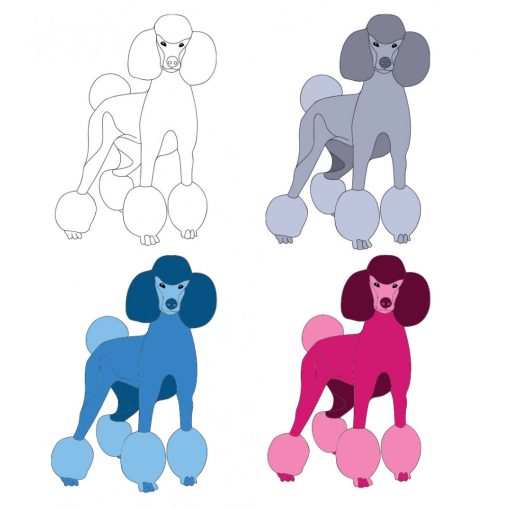 Uszkár mintás póló