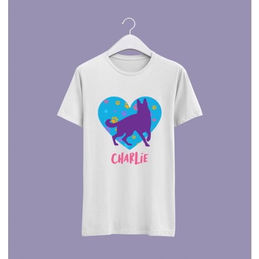 Színes kutya póló