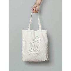 Uszkár mintás vászontáska