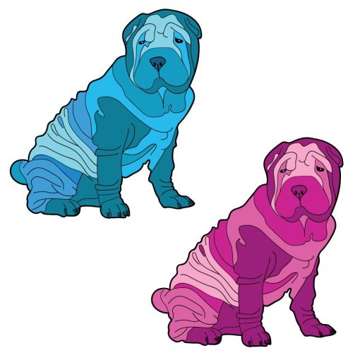 Sharpei mintás vászontáska