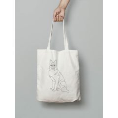 Németjuhász mintás vászontáska