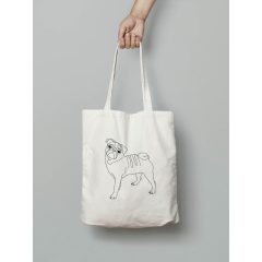 Mopsz mintás vászontáska