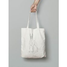 Dobermann mintás vászontáska