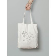 Angol bulldog mintás vászontáska