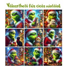 Cicás kávés bögre karácsonyi manóval