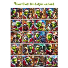 Kutyás bögre karácsonyi manóval