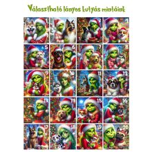 Kutyás kávés bögre karácsonyi manólánnyal