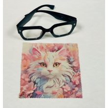  Cica mintás szemüveg-törlőkendő