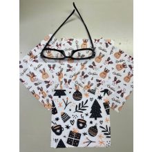 Karácsonyi mackó mintás szemüveg-törlőkendő