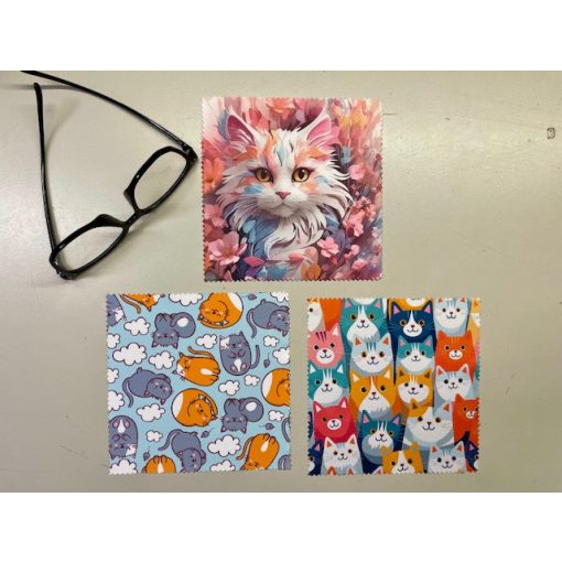 Cicás szemüveg-törlőkendő