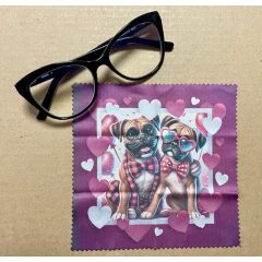 Boxer mintás szemüveg-törlőkendő