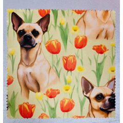 Chiwawa  mintájú szemüveg-törlőkendő