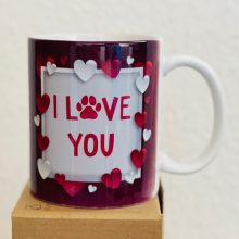 Valentin napi kutyás bögre