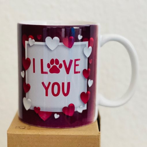 Valentin napi kutyás bögre