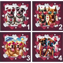 Valentin napi kutyás bögre