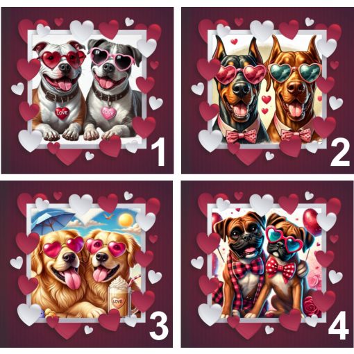 Valentin napi kutyás bögre