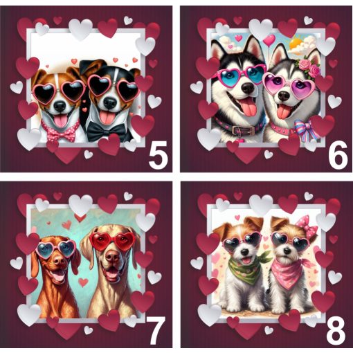 Valentin napi kutyás bögre