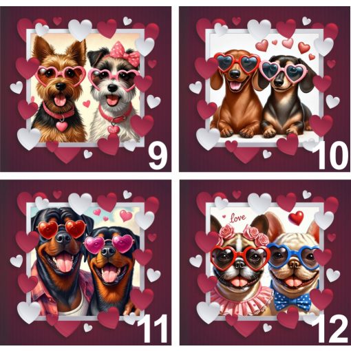 Valentin napi kutyás bögre