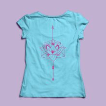 Lótusz mintás  póló
