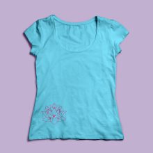 Lótusz mintás  póló