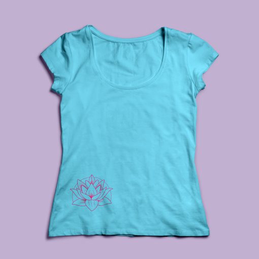 Lótusz mintás  póló