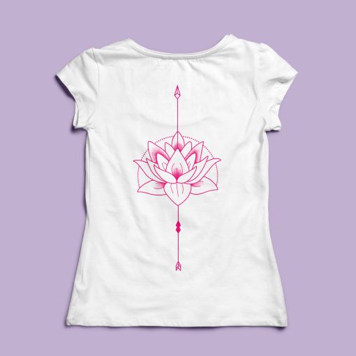 Lótusz mintás  póló