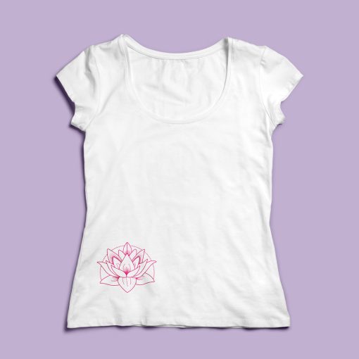 Lótusz mintás  póló