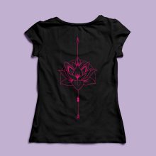 Lótusz mintás  póló