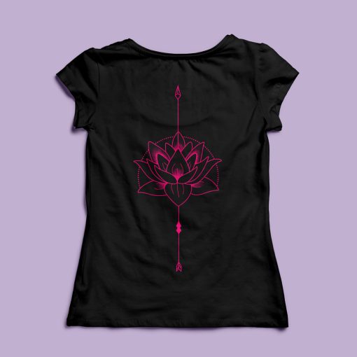 Lótusz mintás  póló