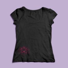 Lótusz mintás  póló