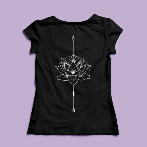Lótusz mintás  póló