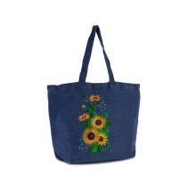 Napraforgós hímzett totte bag