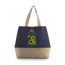 Napraforgós hímzett shopper bag