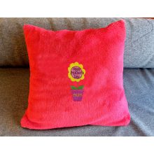 Happy mother’s day virágos hímzett párna