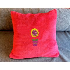 Happy mother’s day virágos hímzett párna