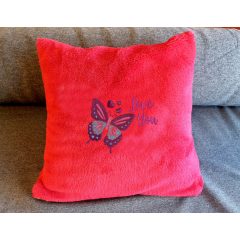 I love you hímzett párna