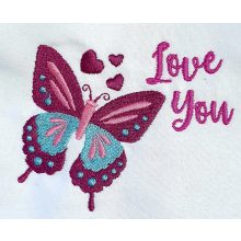 I love you hímzett hátizsák