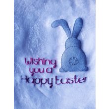 Nyuszis hímzett párna