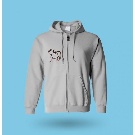 Angol bulldog cippes pulcsi