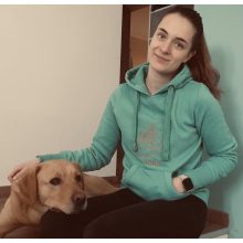 Labrador kapucnis női pulcsi