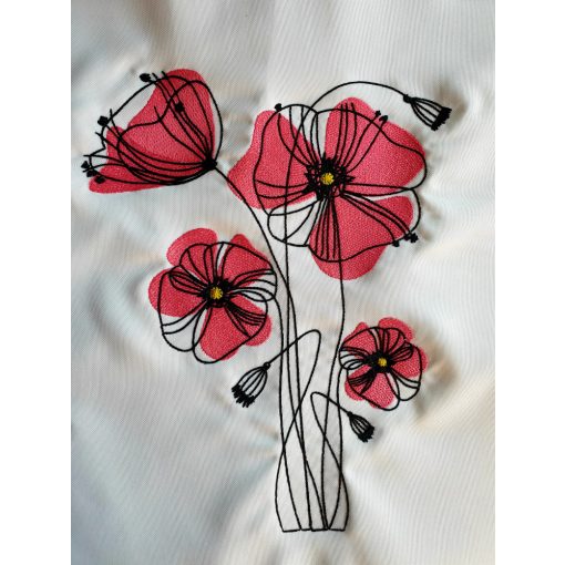 Pipacsos válltáska