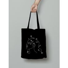 Virágos nő vászontáska