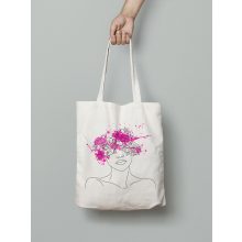 Virágos nő II. vászontáska