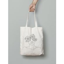 Virágos nő II. vászontáska