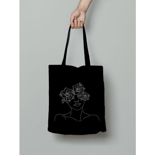 Virágos nő II. vászontáska