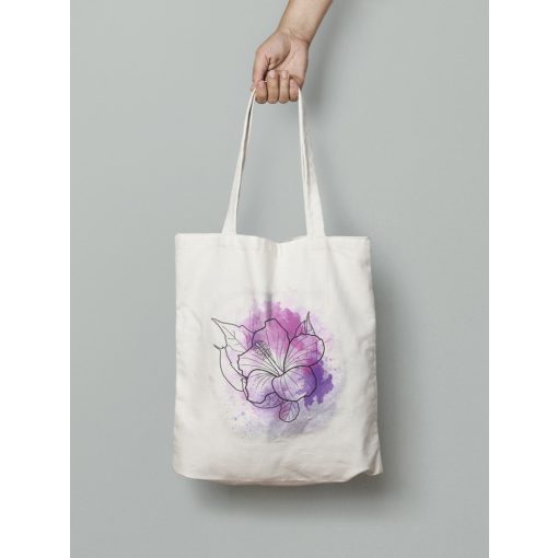 Virágos vászontáska