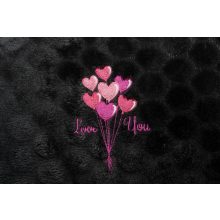  Love you hímzett párna