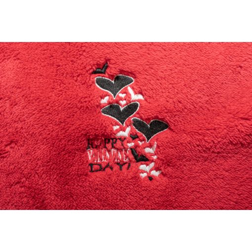 Happy Valentine day hímzett párna