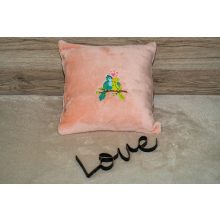  Birds love hímzett párna