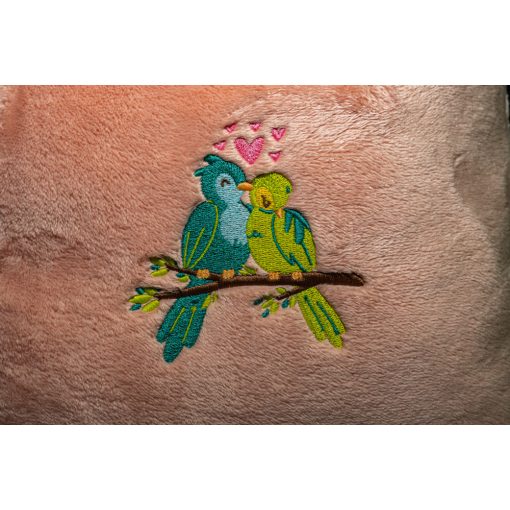  Birds love hímzett párna